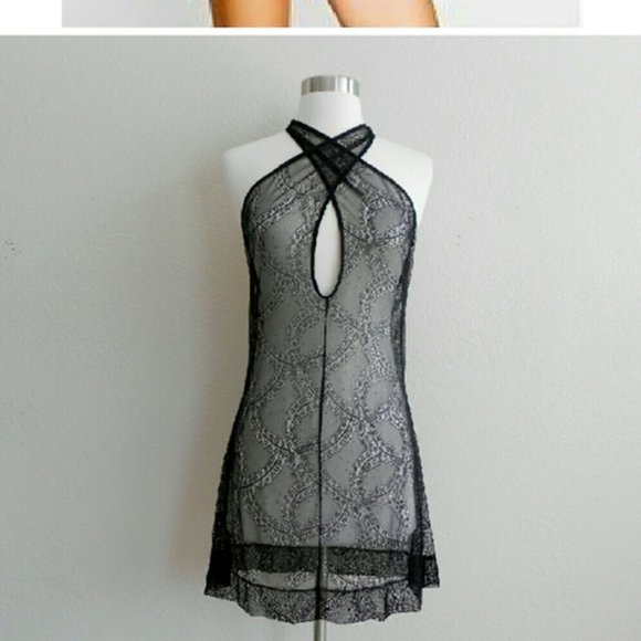 BRAND NEW $148 BEACH BUNNY SHEER DELIGHT HALTER ALL SIZES COVER UP DRESS - Picture 2 of 5